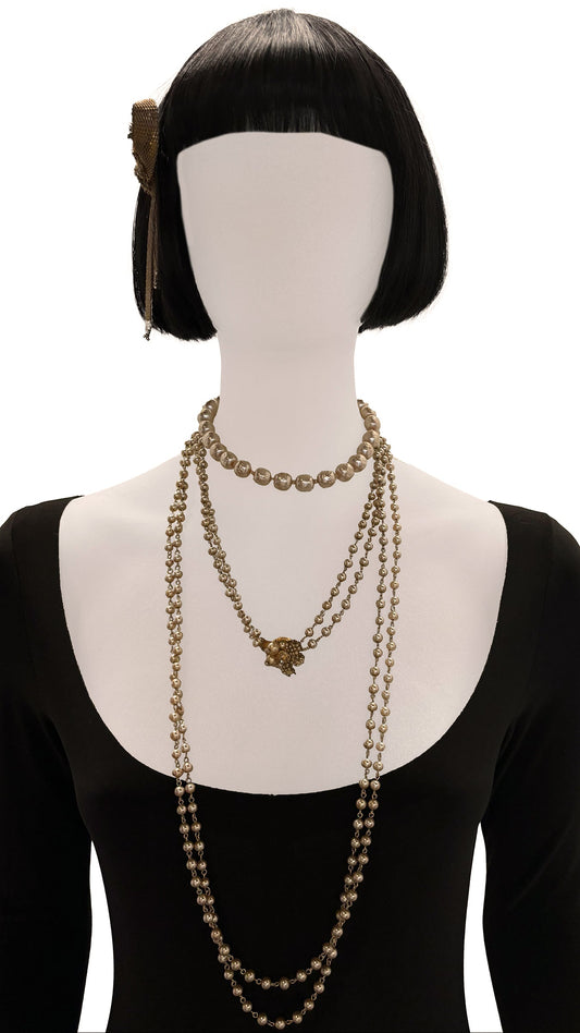 Norma Kamali MIRIAM HASKELL PEARL NECKLACE