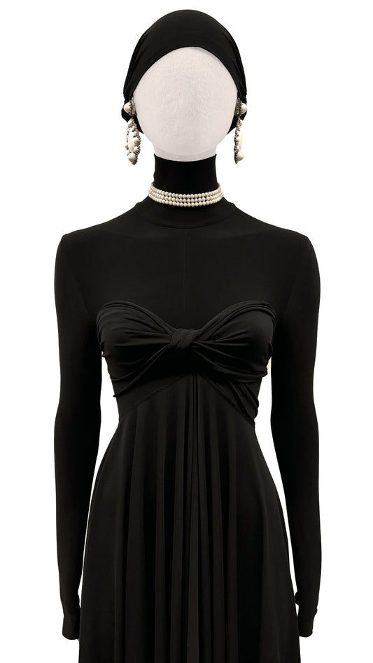 Norma Kamali RHINESTONE & MILK GLASS TEARDROP PENDANT EARRINGS
