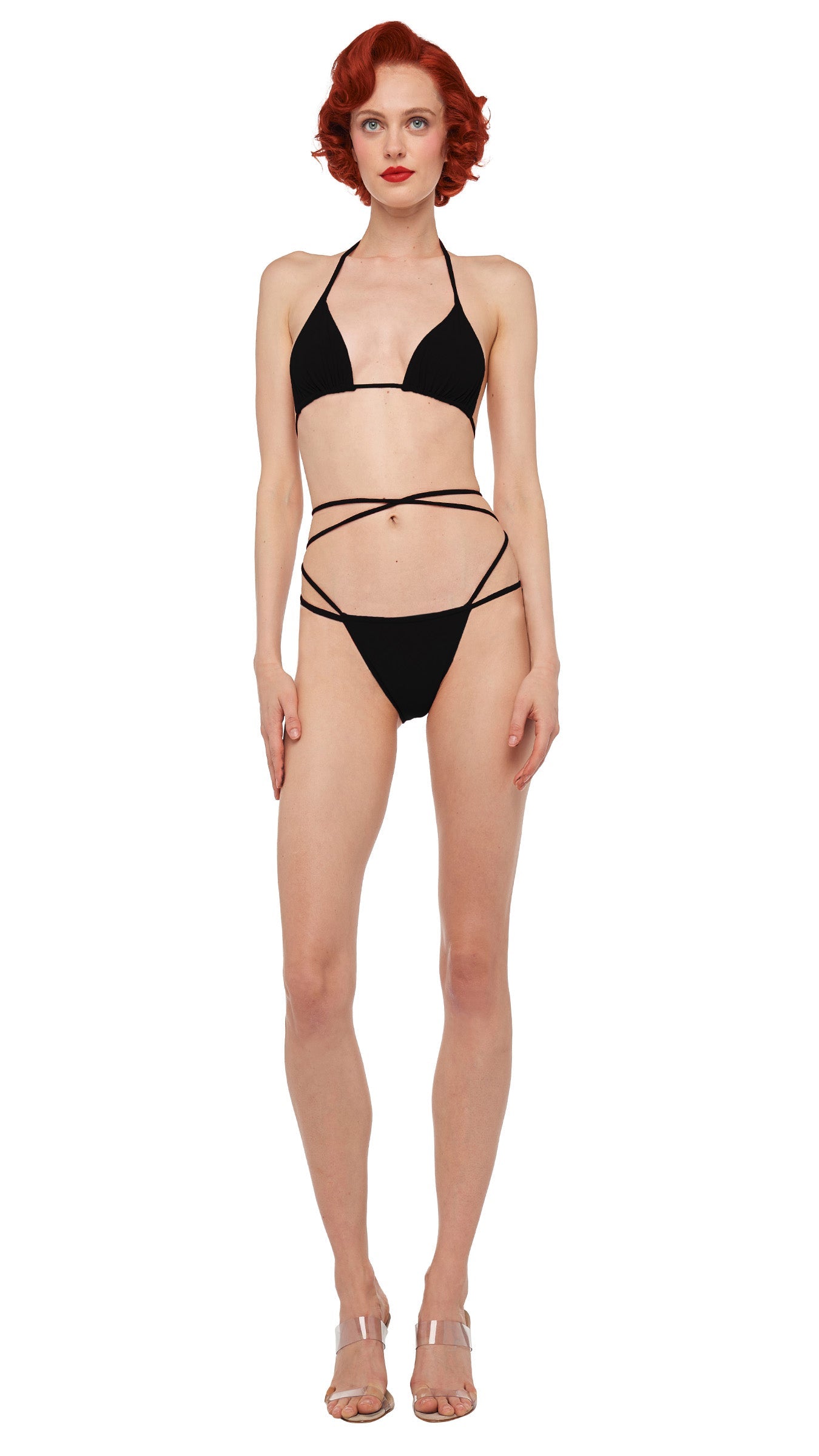 Norma Kamali CRISS CROSS BIKINI BRA / BOTTOM