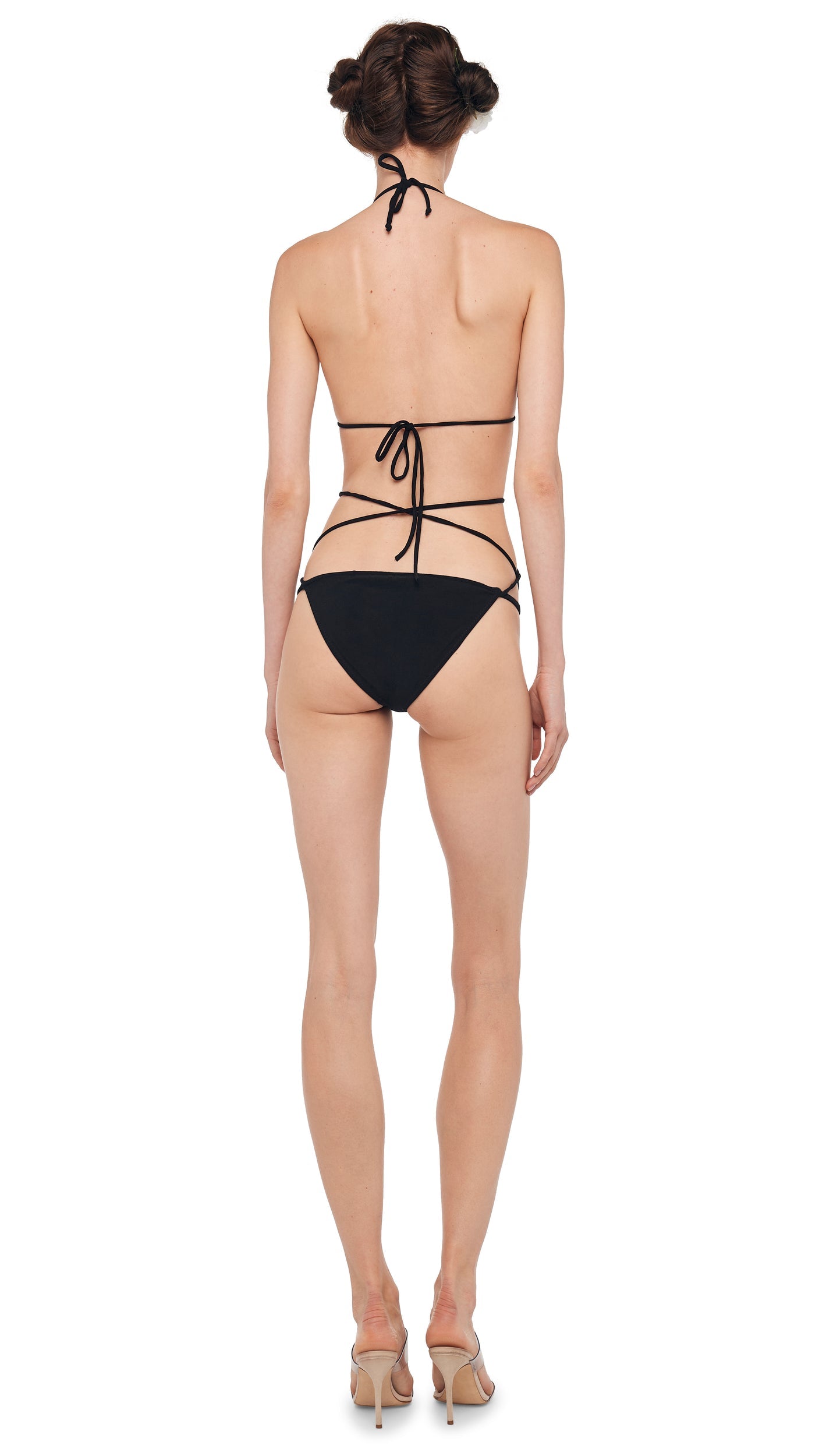 Norma Kamali CRISS CROSS BIKINI BRA / BOTTOM