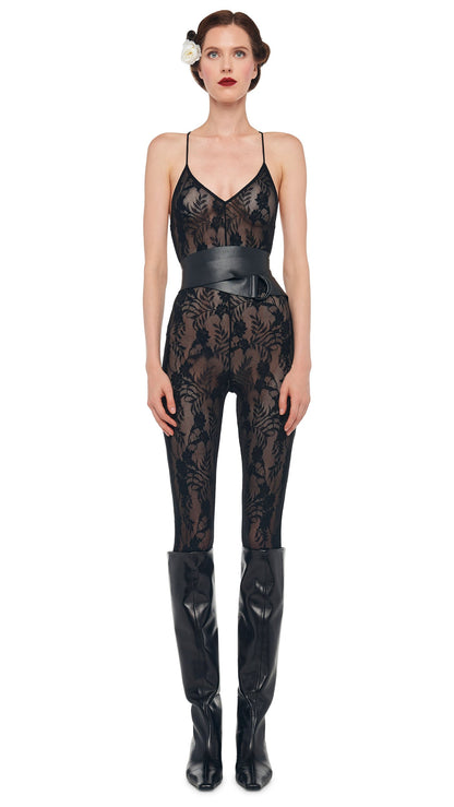 Norma Kamali LOW BACK FARA SLIP CATSUIT