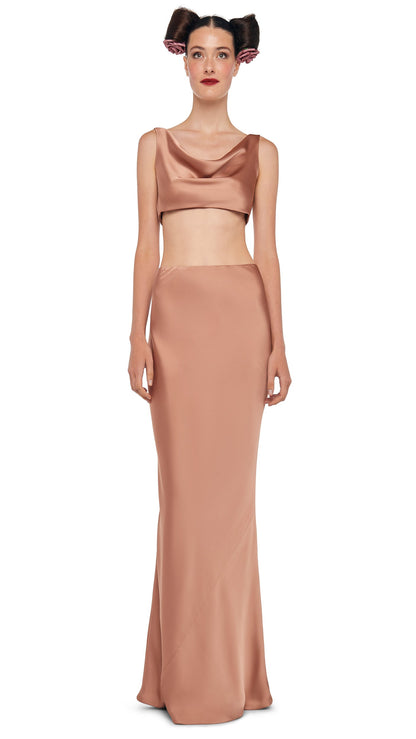 Norma Kamali MARIA CROPPED TOP