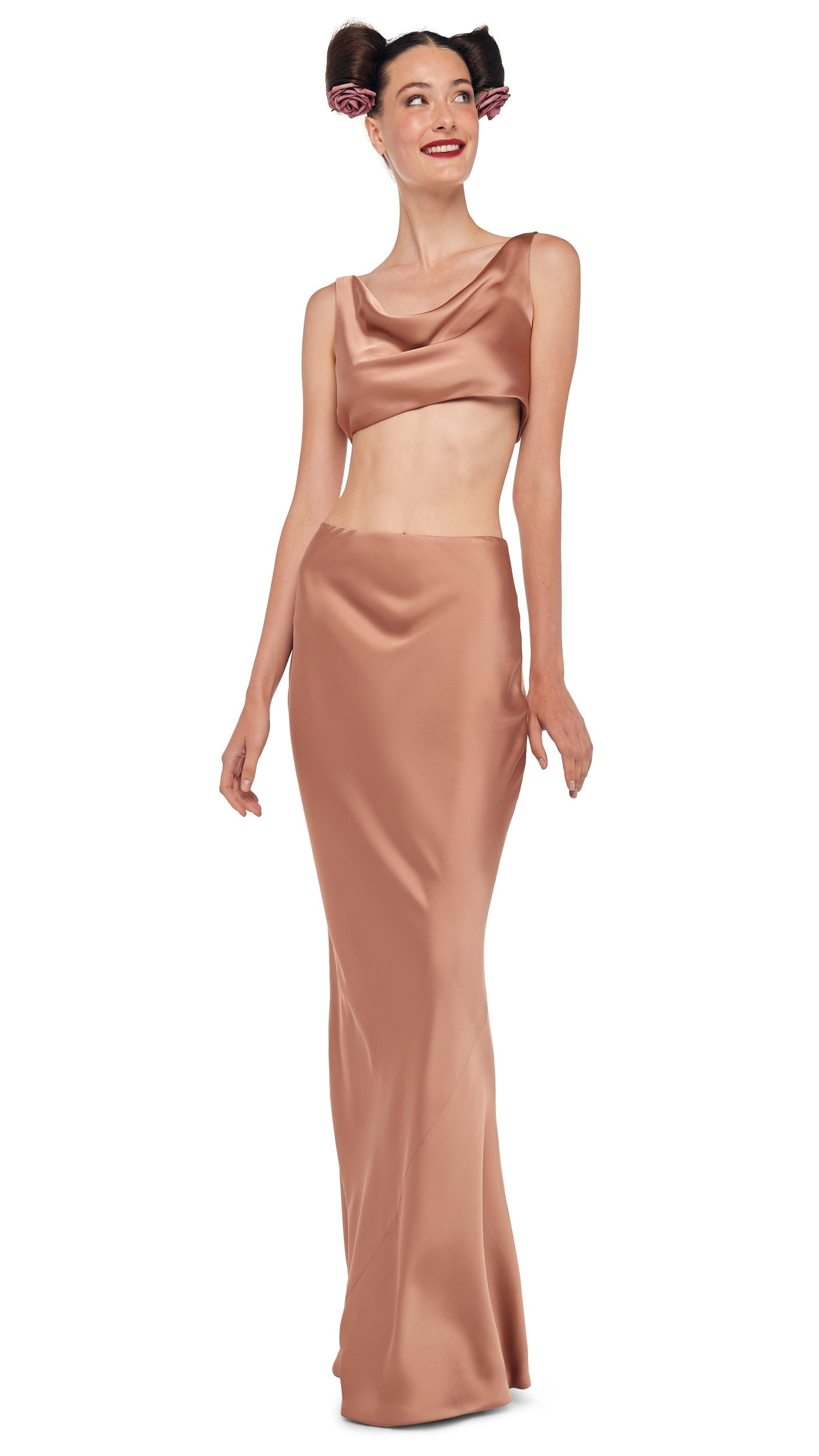Norma Kamali MARIA CROPPED TOP