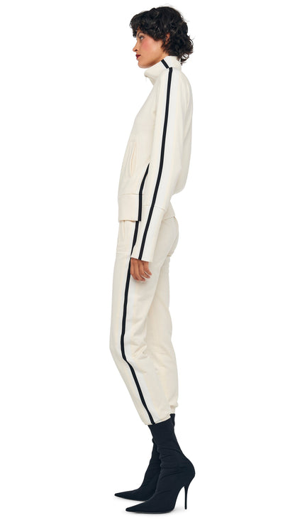 Norma Kamali SIDE STRIPE TURTLE JACKET