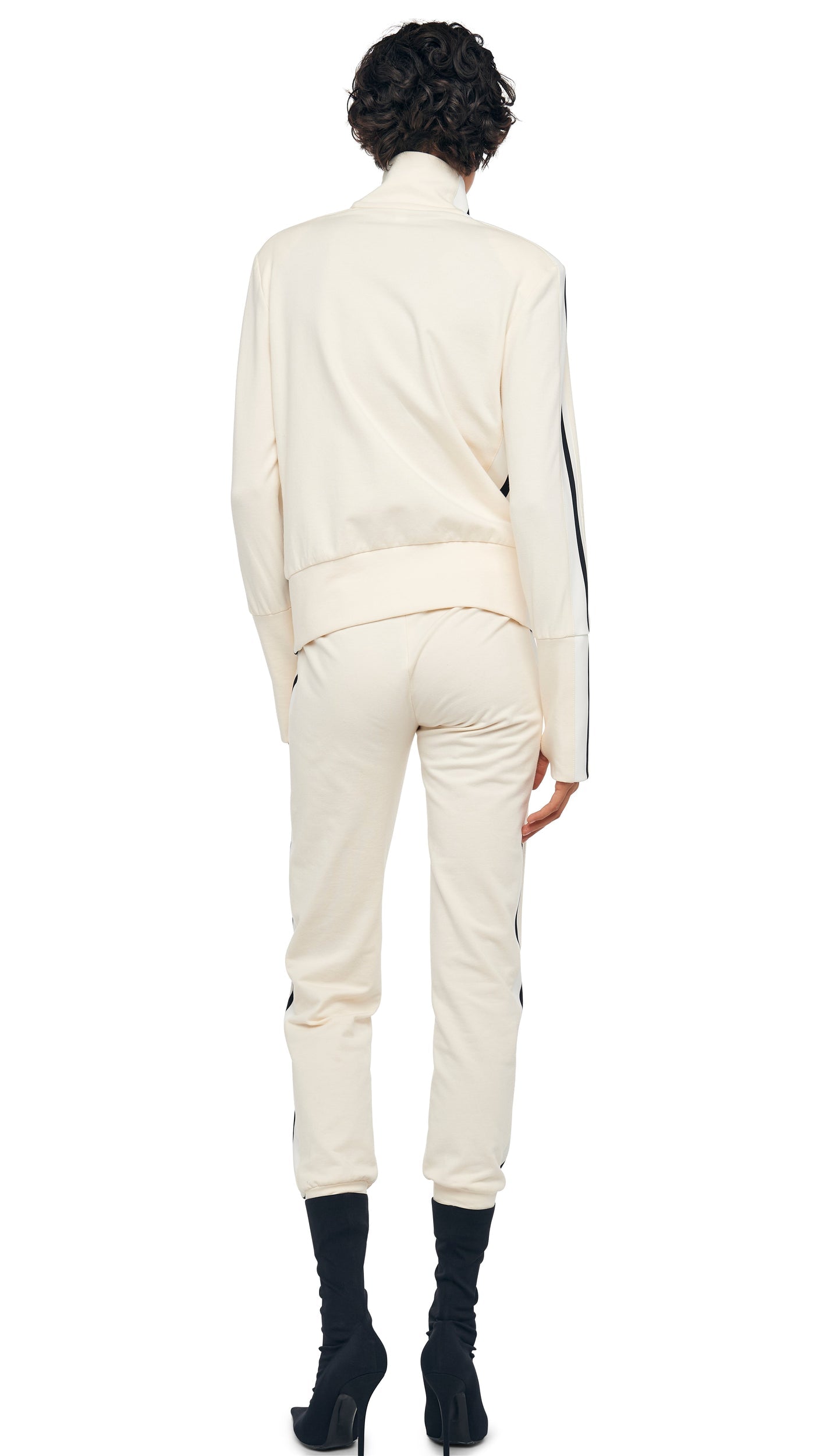 Norma Kamali SIDE STRIPE TURTLE JACKET