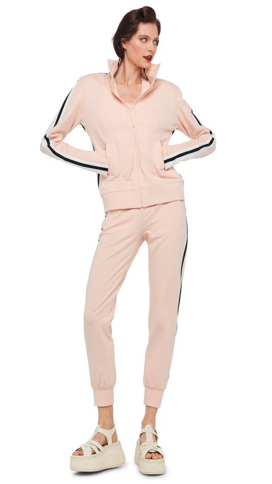 Norma Kamali SIDE STRIPE TURTLE JACKET