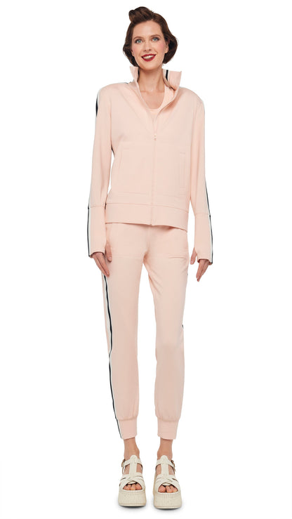Norma Kamali SIDE STRIPE TURTLE JACKET