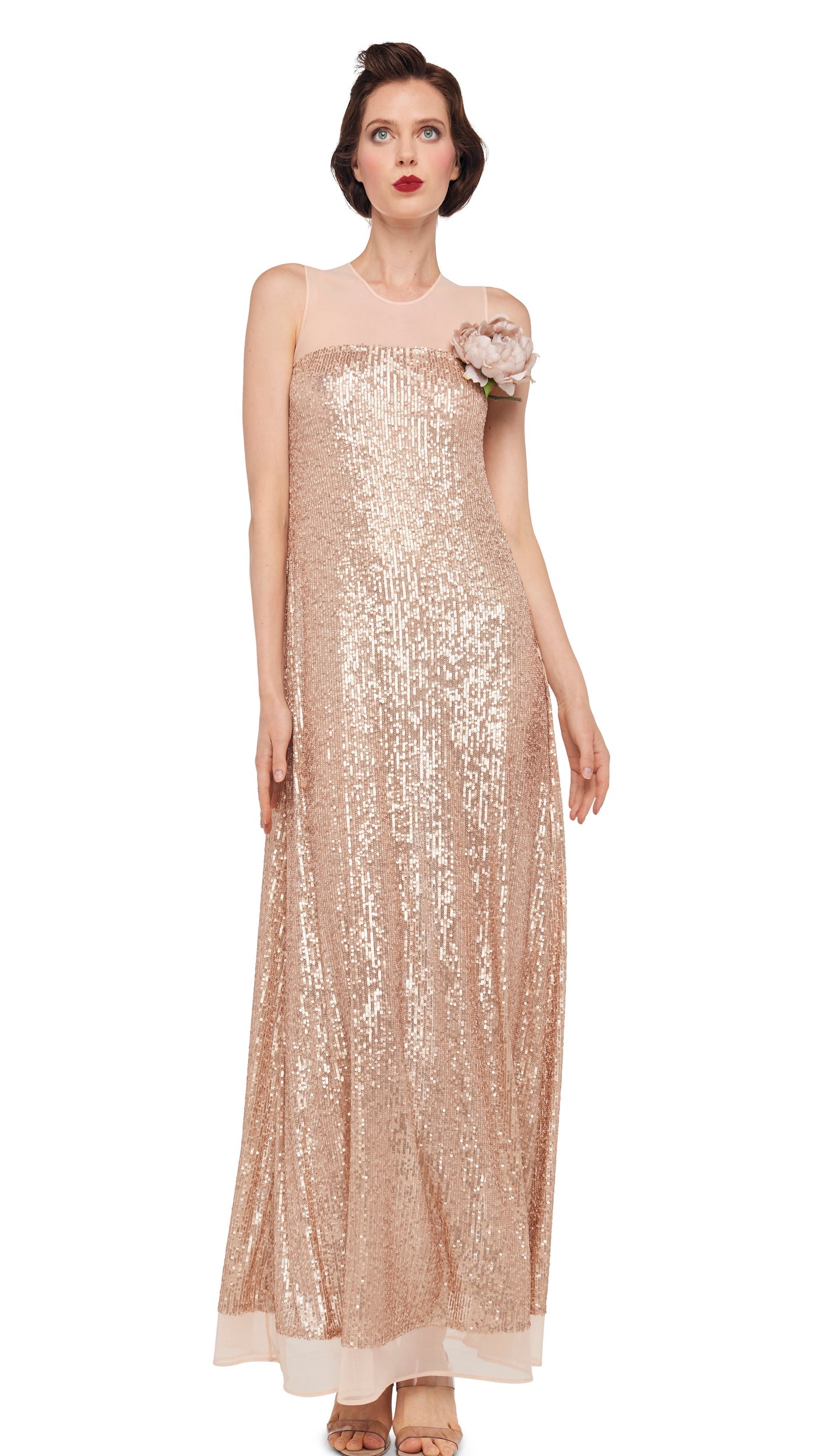 Norma Kamali SLEEVELESS SWING MAXI DRESS
