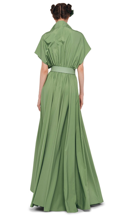 Norma Kamali SUPER OS SLEEVELESS BF NK SHIRT FLARED GOWN