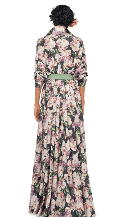 Norma Kamali SUPER OS BF NK SHIRT FLARED GOWN