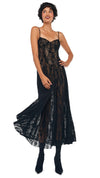 Black Stretch Lace/Nude