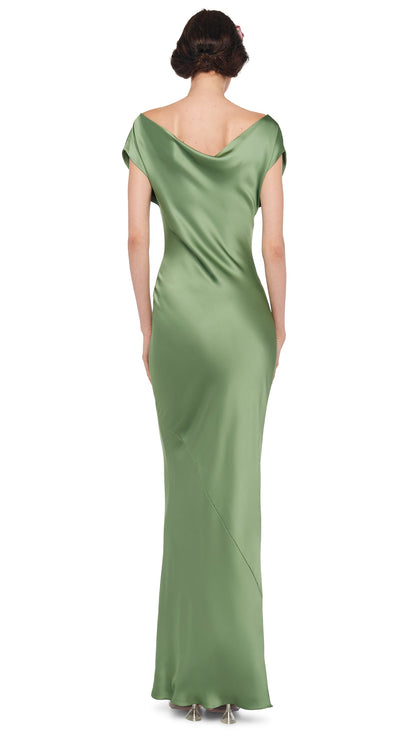 Norma Kamali CAP SLEEVE MARIA GOWN