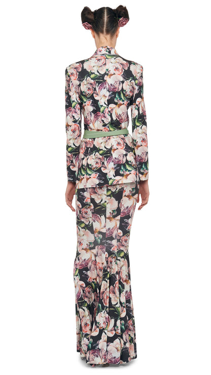 Norma Kamali LONG FISHTAIL SKIRT