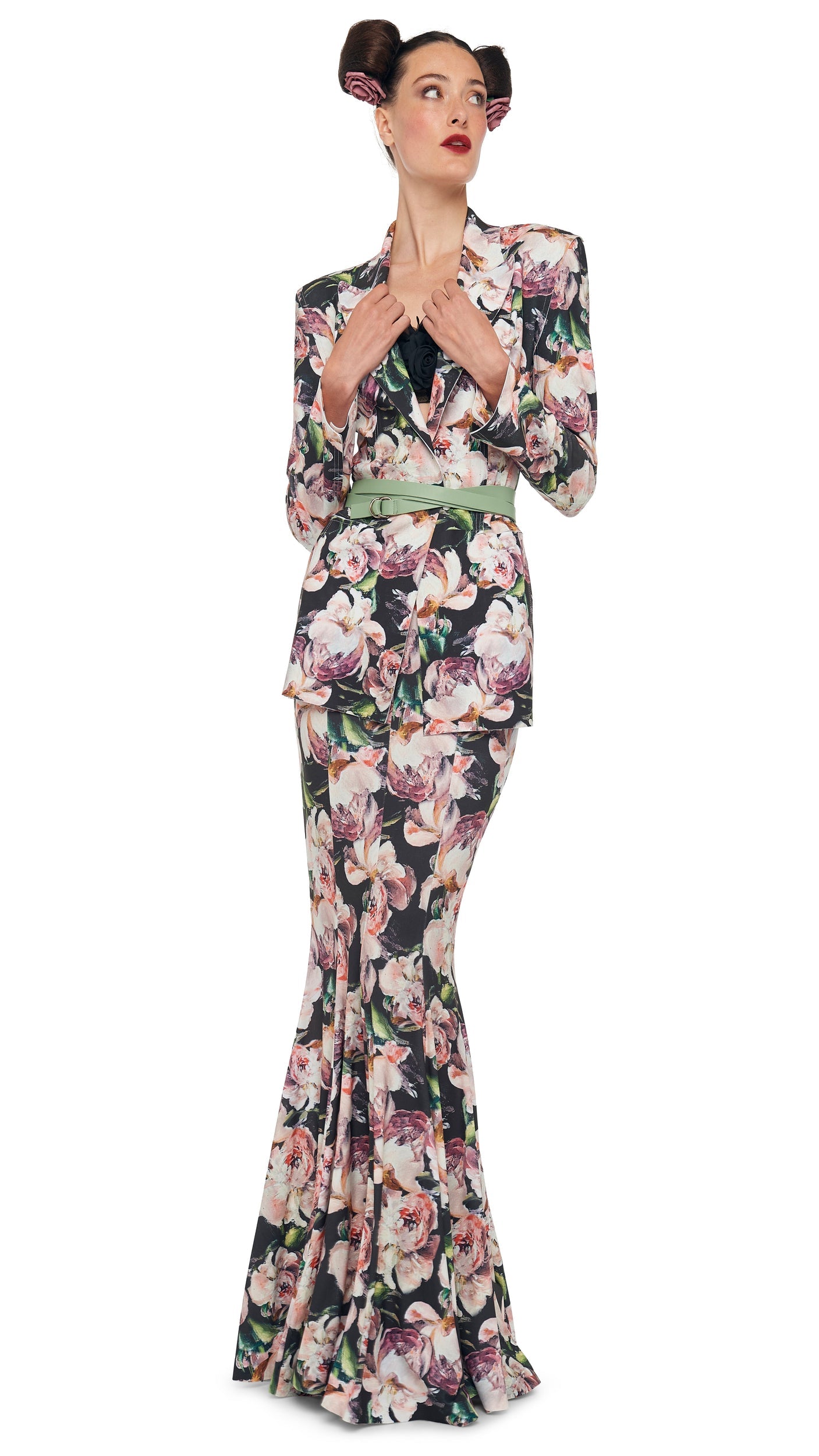 Norma Kamali LONG FISHTAIL SKIRT