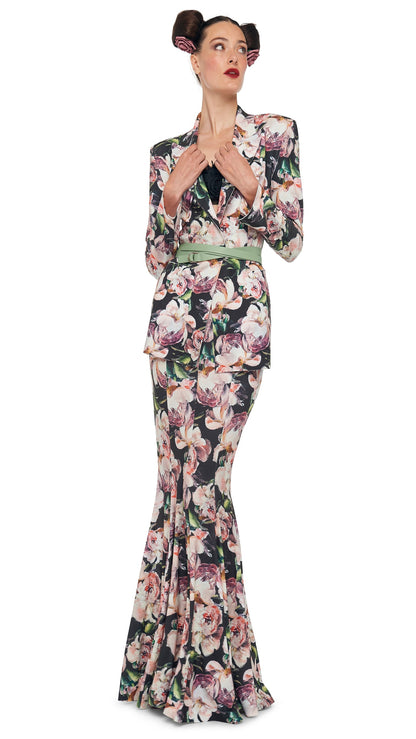 Norma Kamali LONG FISHTAIL SKIRT