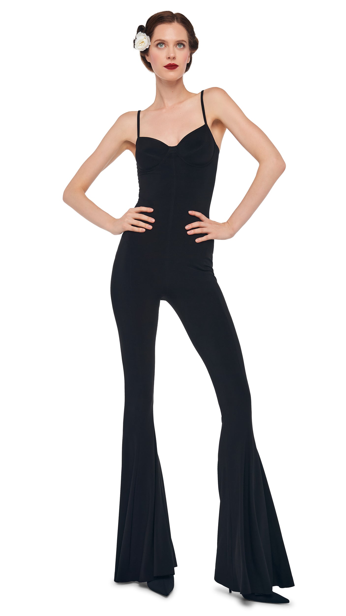 Norma Kamali UNDERWIRE FISHTAIL JUMPSUIT