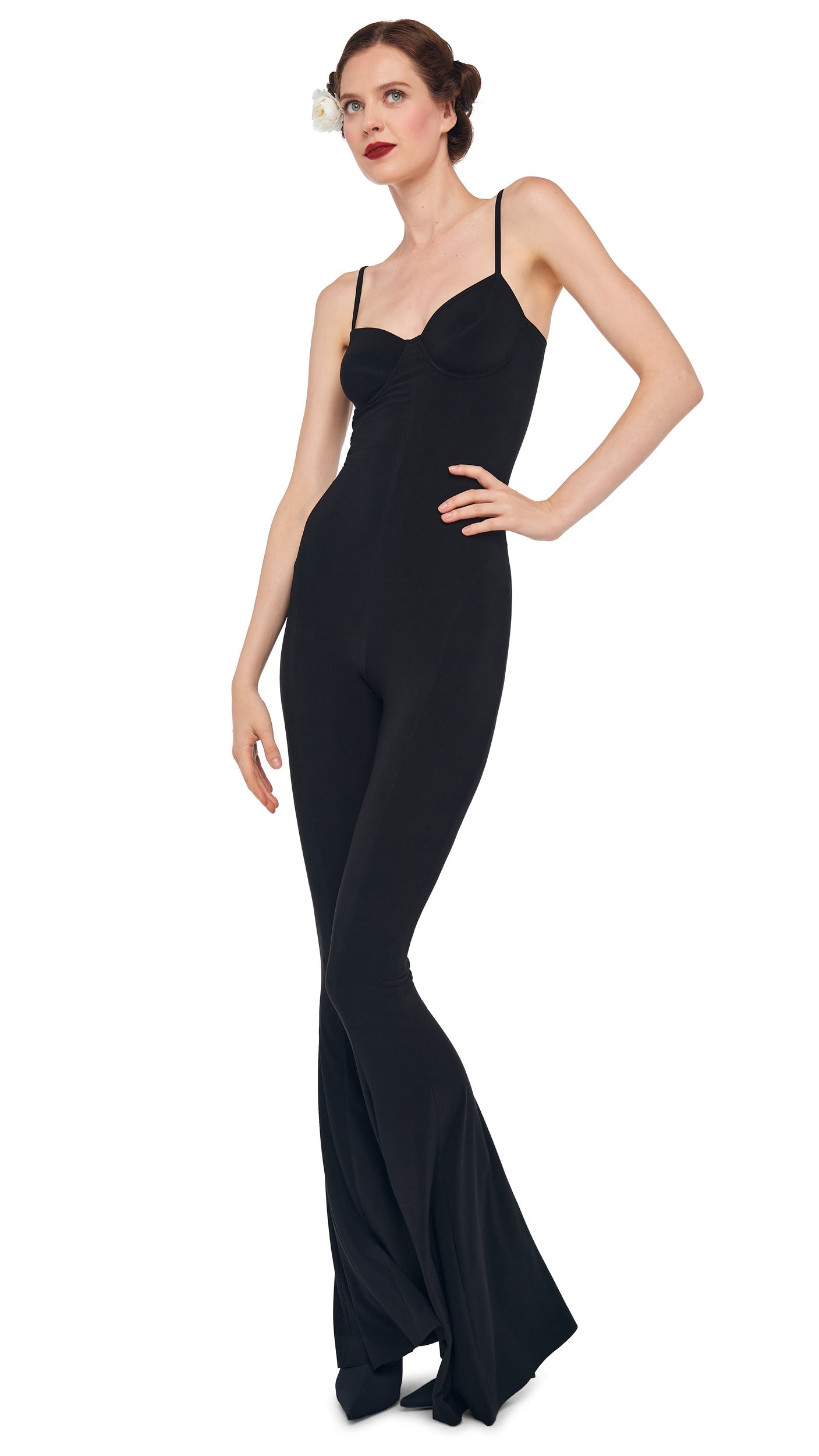Norma Kamali UNDERWIRE FISHTAIL JUMPSUIT