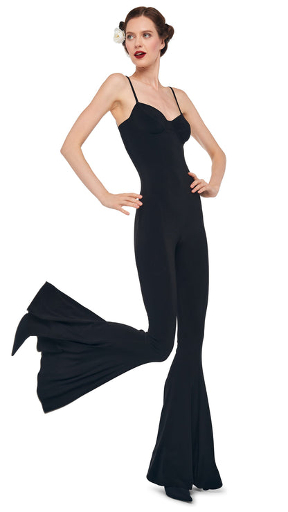 Norma Kamali UNDERWIRE FISHTAIL JUMPSUIT