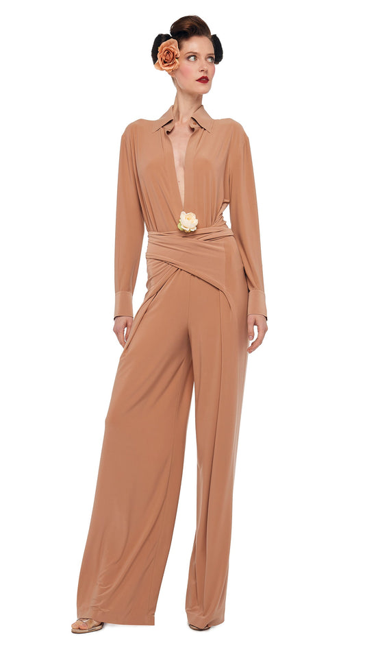 Norma Kamali FOUR SLEEVE NK SHIRT JUMPSUIT