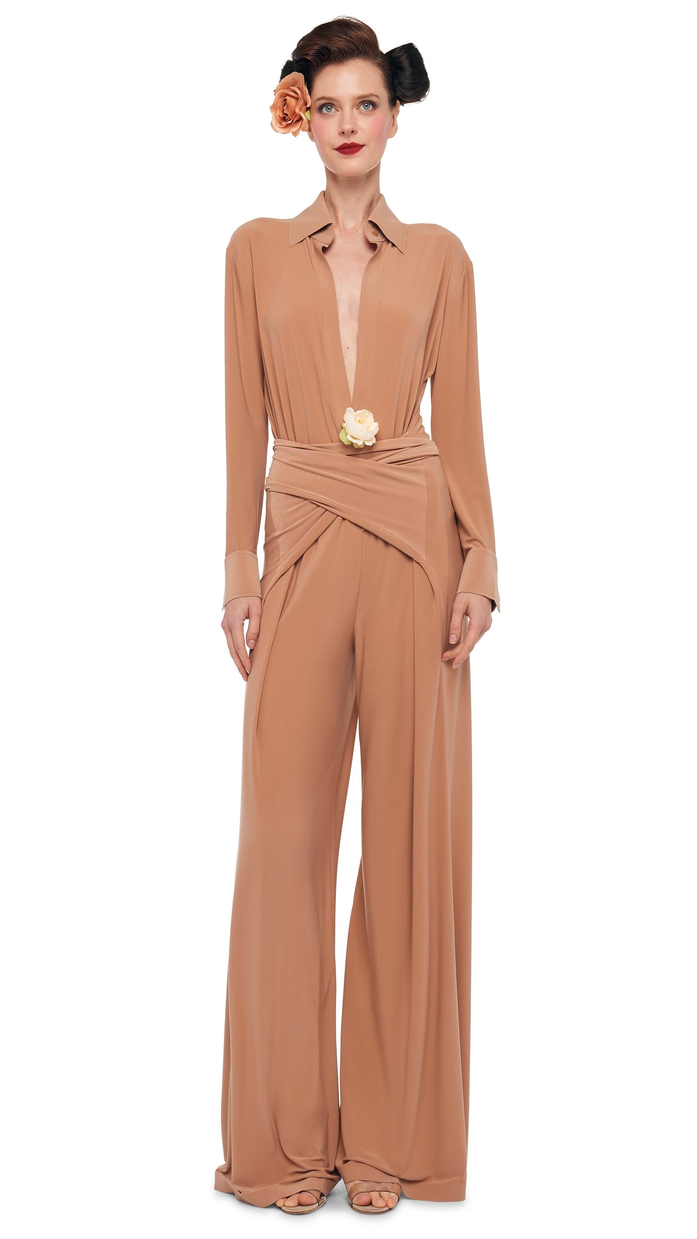 Norma Kamali FOUR SLEEVE NK SHIRT JUMPSUIT