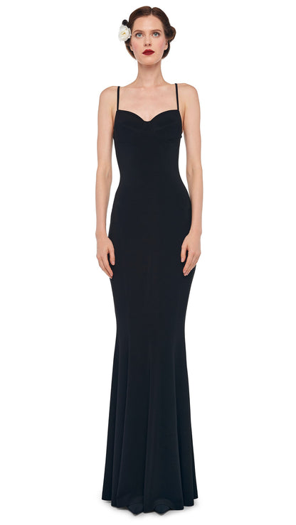 Norma Kamali UNDERWIRE FISHTAIL GOWN