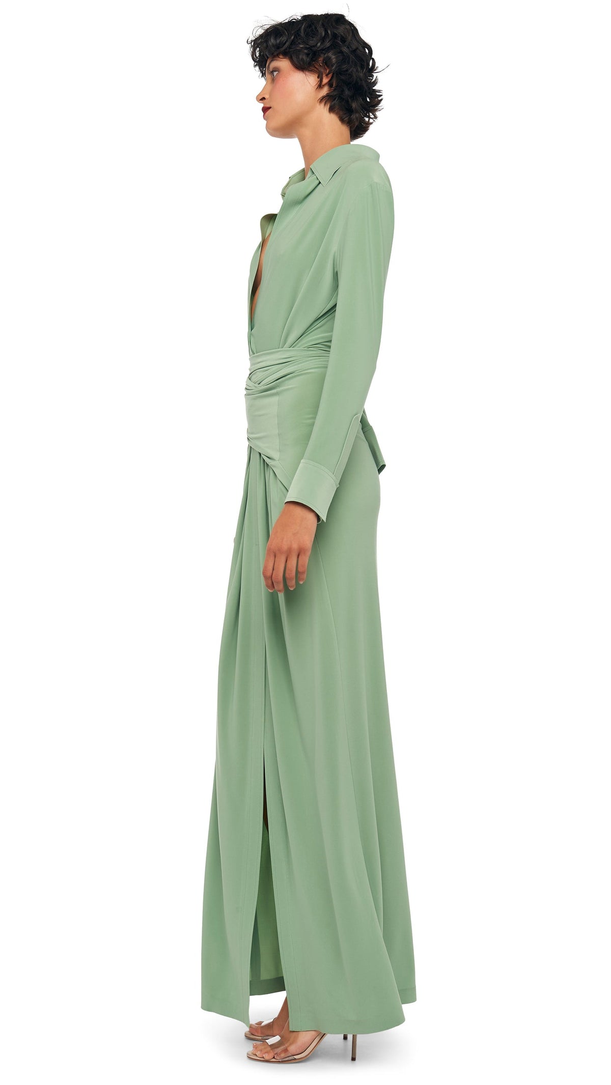 Norma Kamali FOUR SLEEVE NK SHIRT LONG DRESS