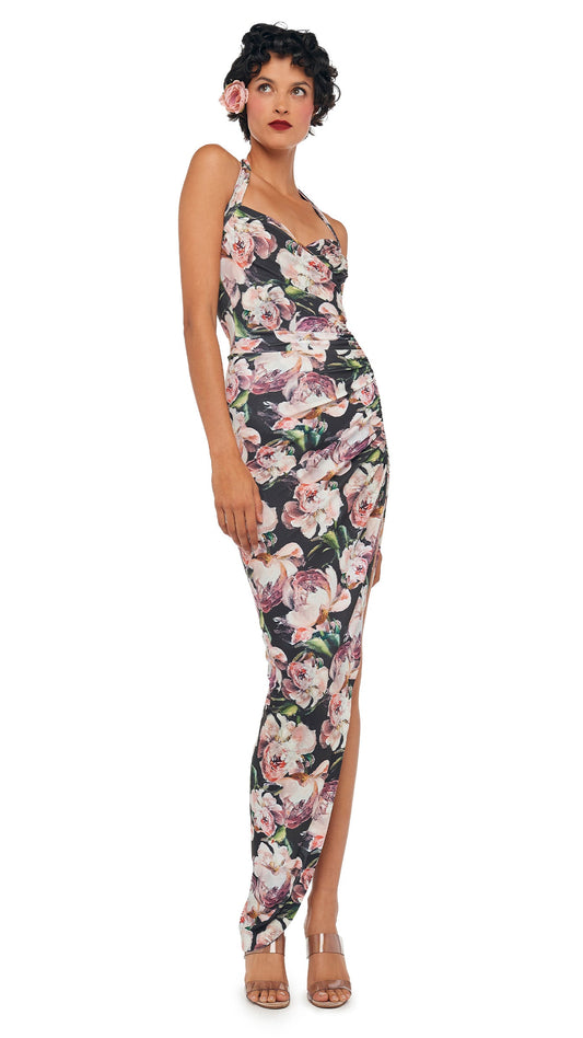 Norma Kamali CAYLA SIDE DRAPE GOWN