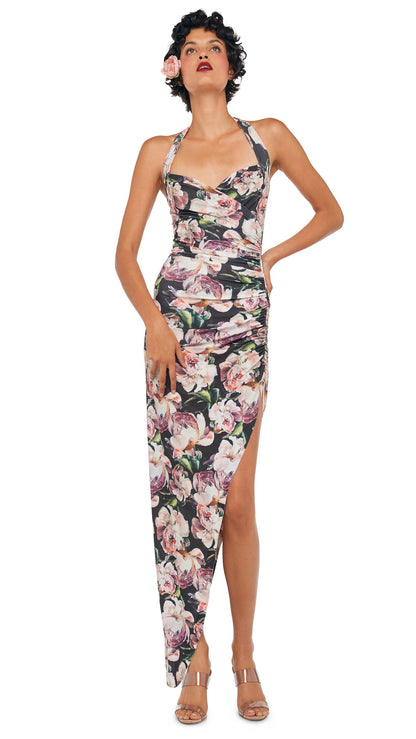 Norma Kamali CAYLA SIDE DRAPE GOWN