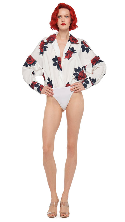 Norma Kamali SUPER OS BF NK SHIRT BODYSUIT