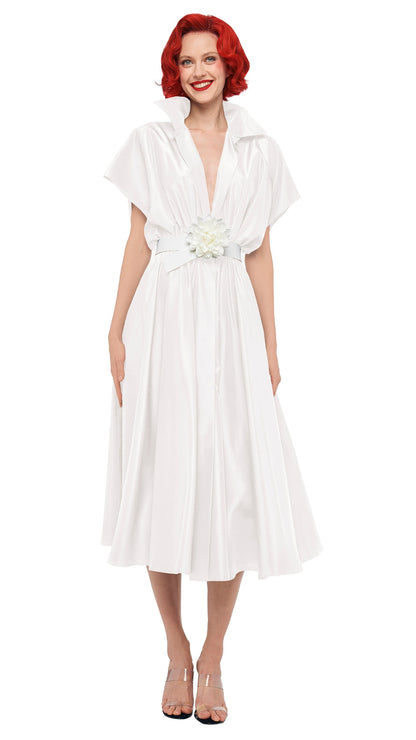 Norma Kamali SUPER OS SLEEVELESS BF NK SHIRT FLARED DRESS
