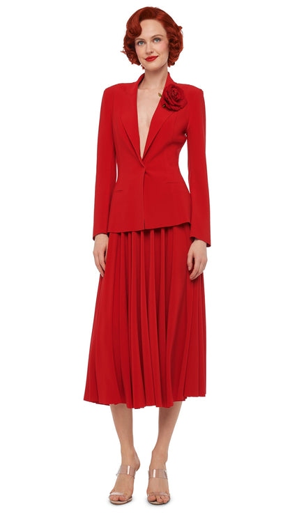 Norma Kamali FLARED SKIRT TO MIDCALF