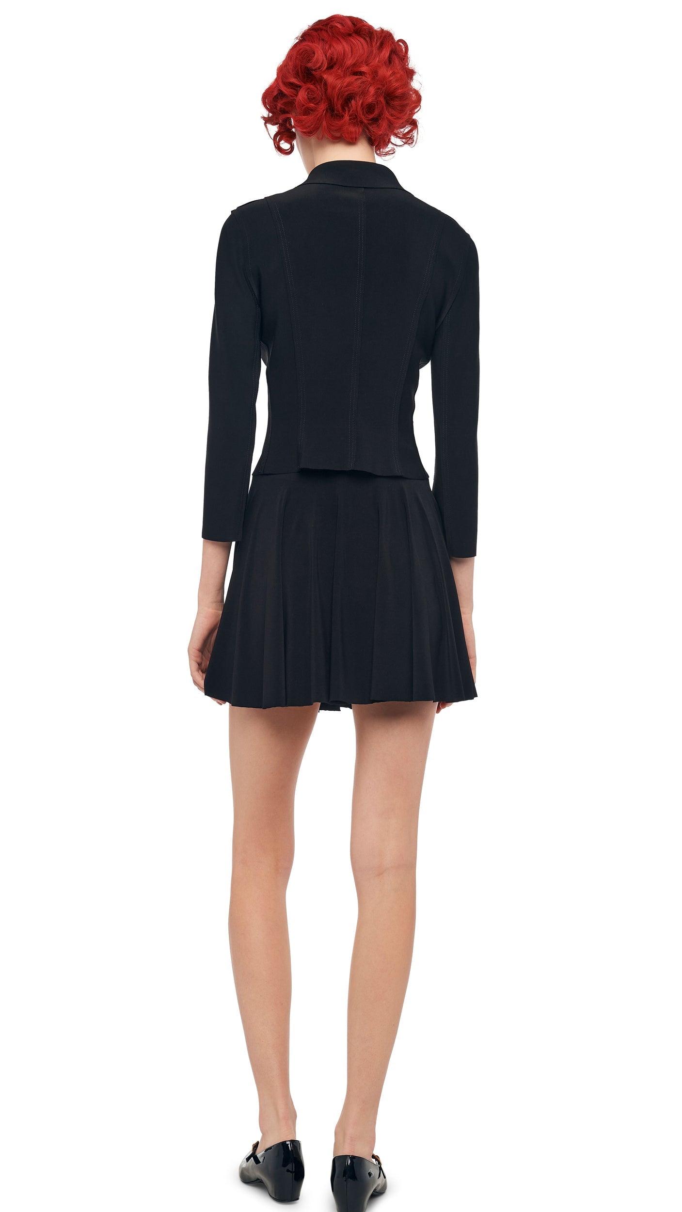 Norma Kamali FLARED MINI SKIRT