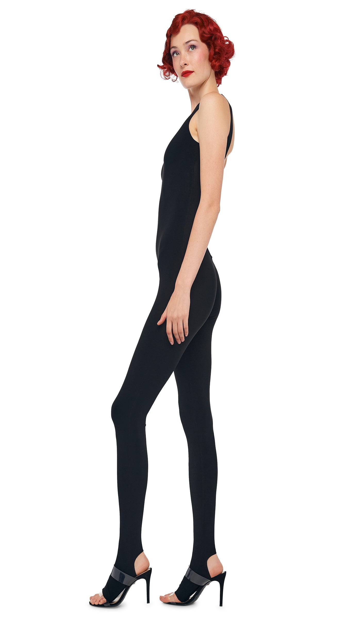 Norma Kamali SLEEVELESS X CATSUIT W/ FOOTIE