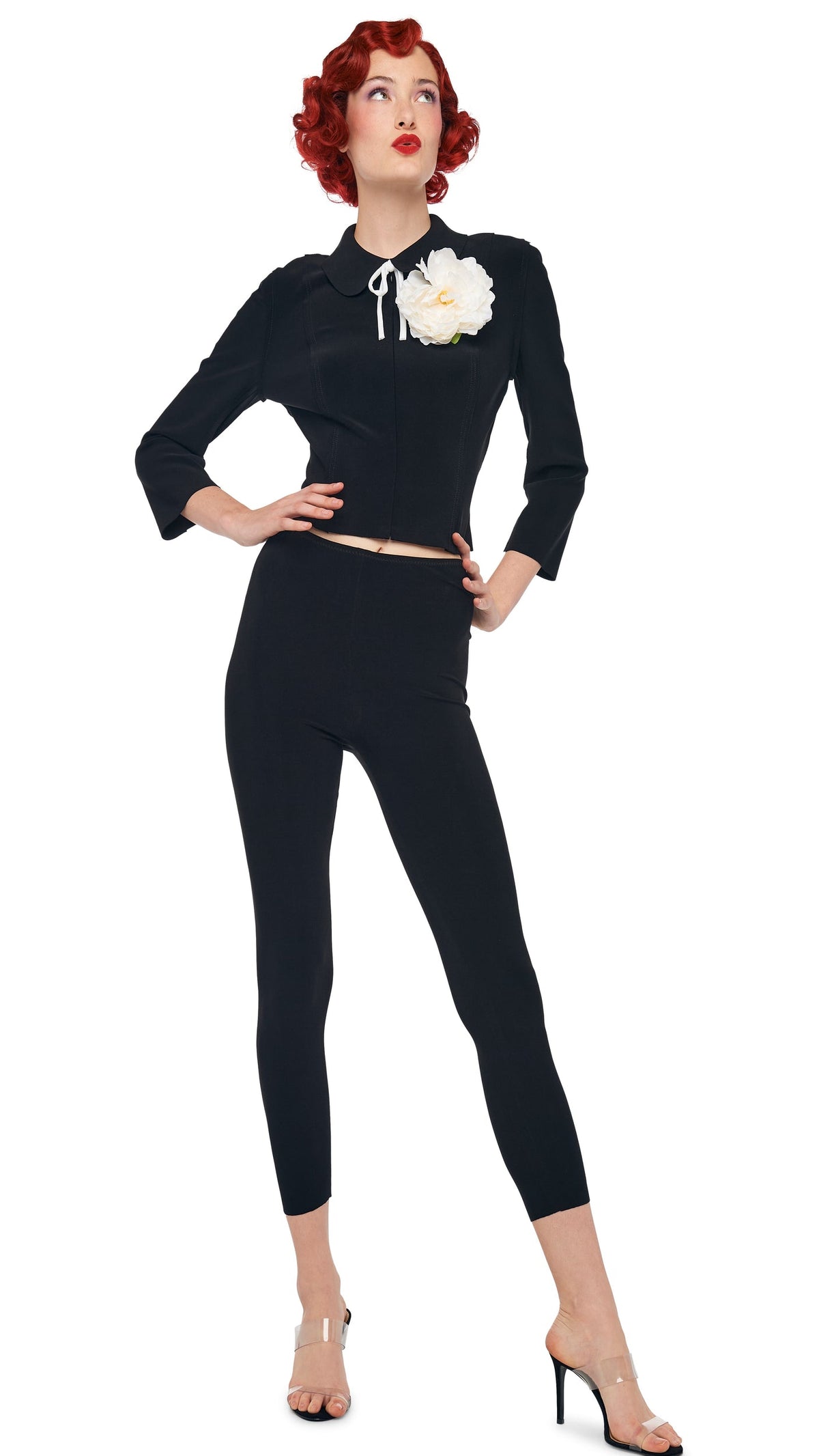 Norma Kamali CROPPED LEGGING W/O WAISTBAND