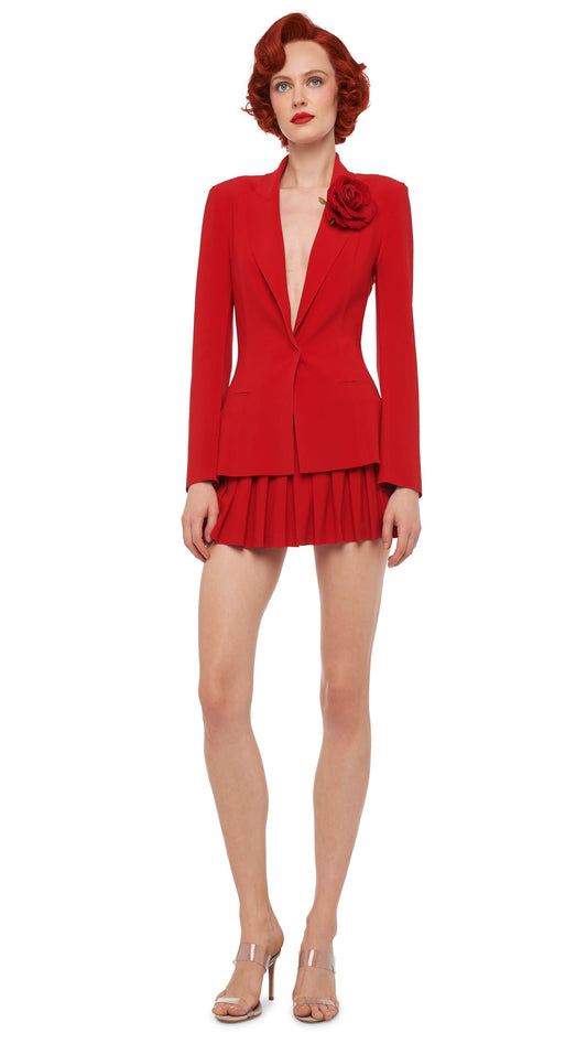Norma Kamali SINGLE BREASTED BOY FIT JACKET