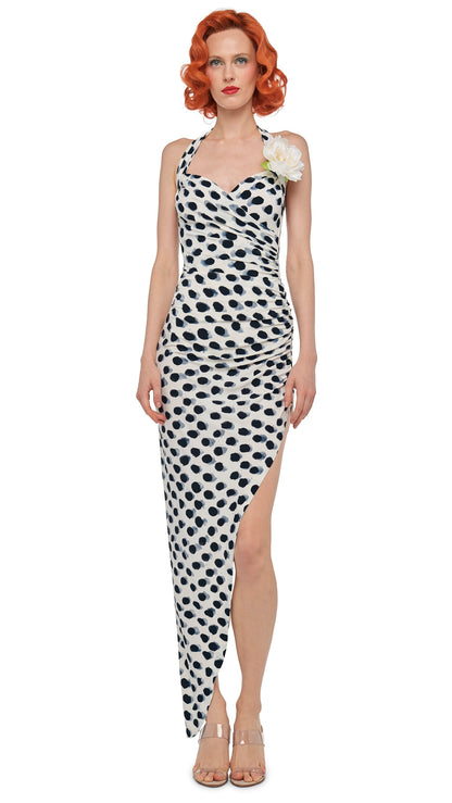Norma Kamali CAYLA SIDE DRAPE GOWN