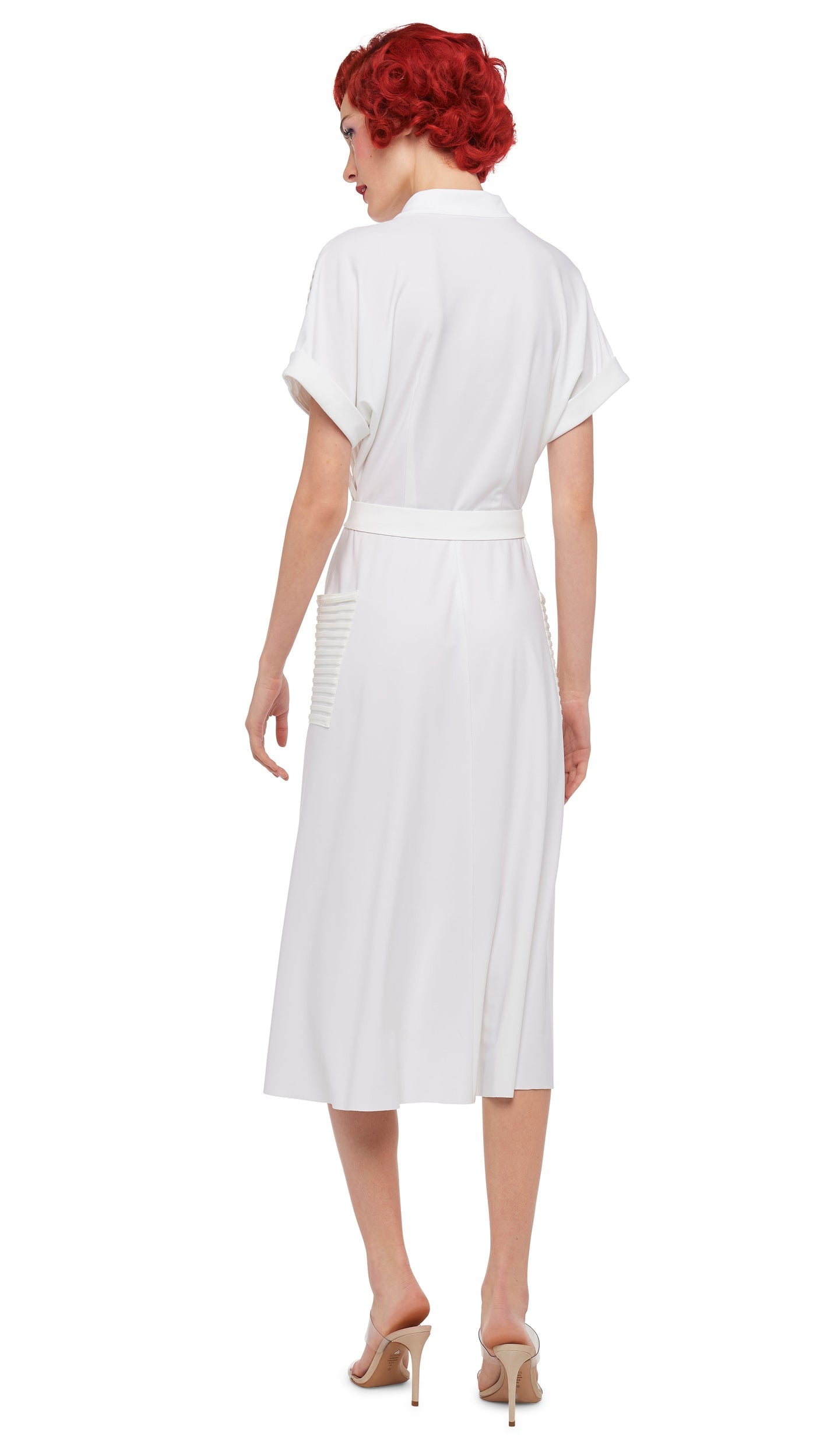 Norma Kamali GERALYN SHORT SLEEVE DRESS