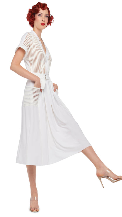 Norma Kamali GERALYN SHORT SLEEVE DRESS
