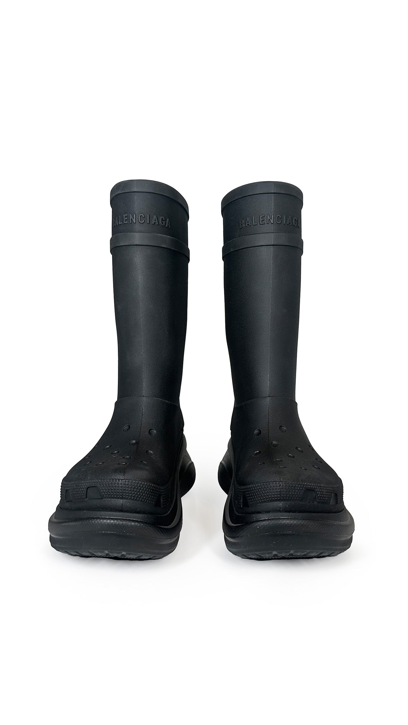 Norma Kamali CROCS X BALENCIAGA BOOT TO KNEE