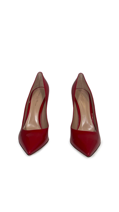 Norma Kamali GIANVITO ROSSI PATENT LEATHER PARIS PUMPS