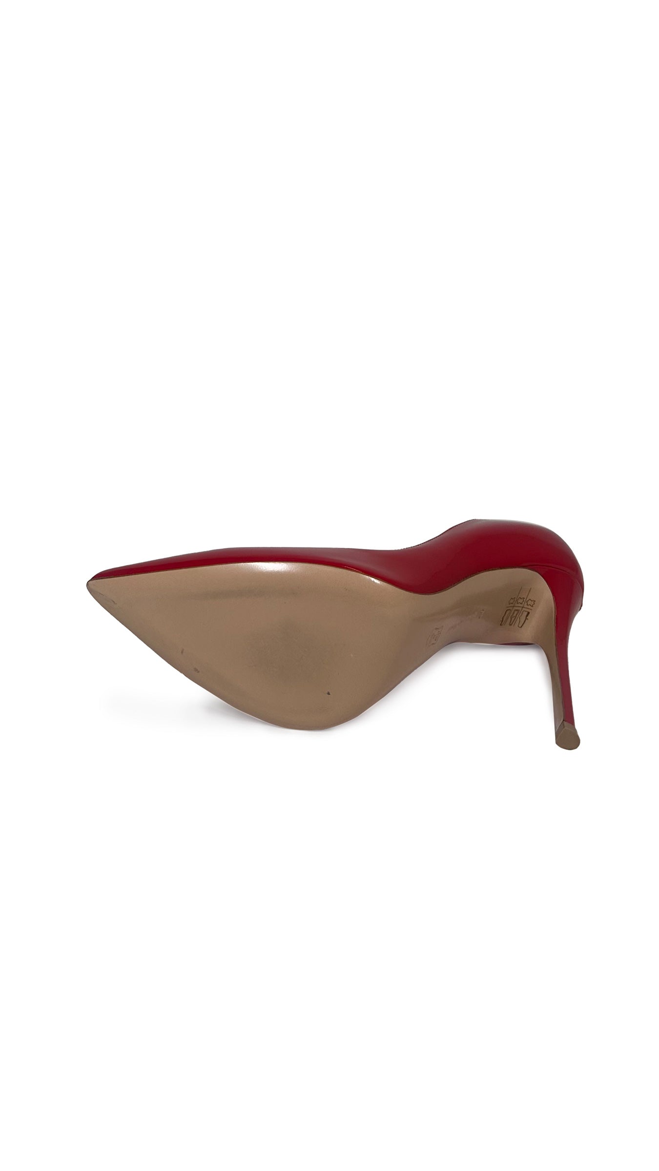 Norma Kamali GIANVITO ROSSI PATENT LEATHER PARIS PUMPS