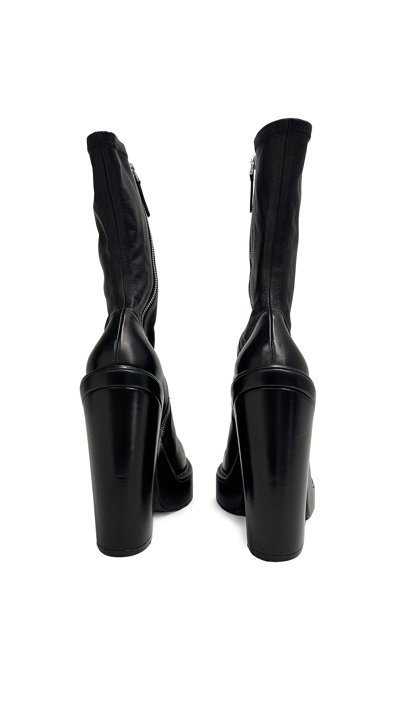 Norma Kamali GIVENCHY STRETCH LEATHER ANKLE BOOTIE