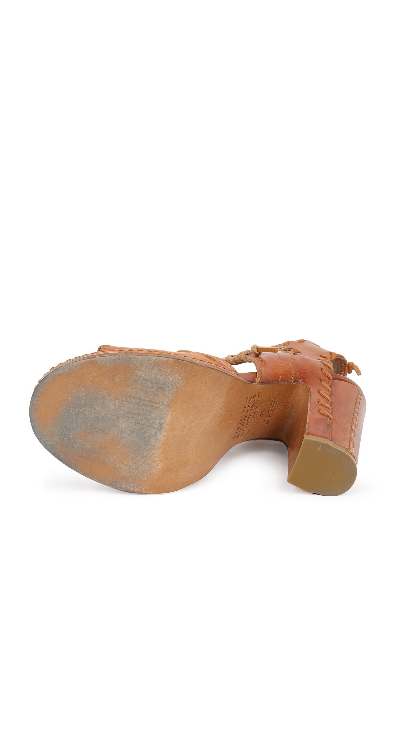 Norma Kamali MAISON MARGIELA LEATHER WHIP STITCH SANDAL
