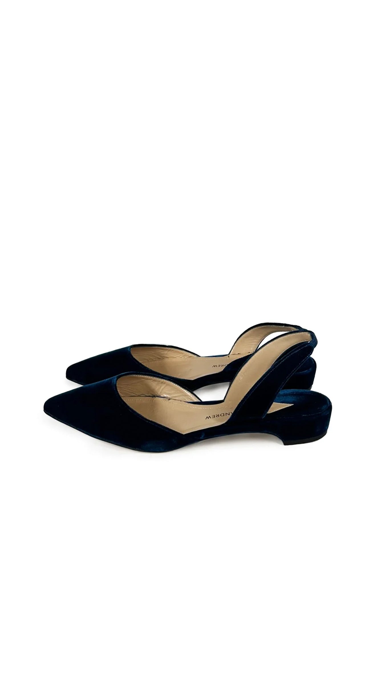 Norma Kamali PAUL ANDREW SUEDE RHEA SLINGBACK FLATS