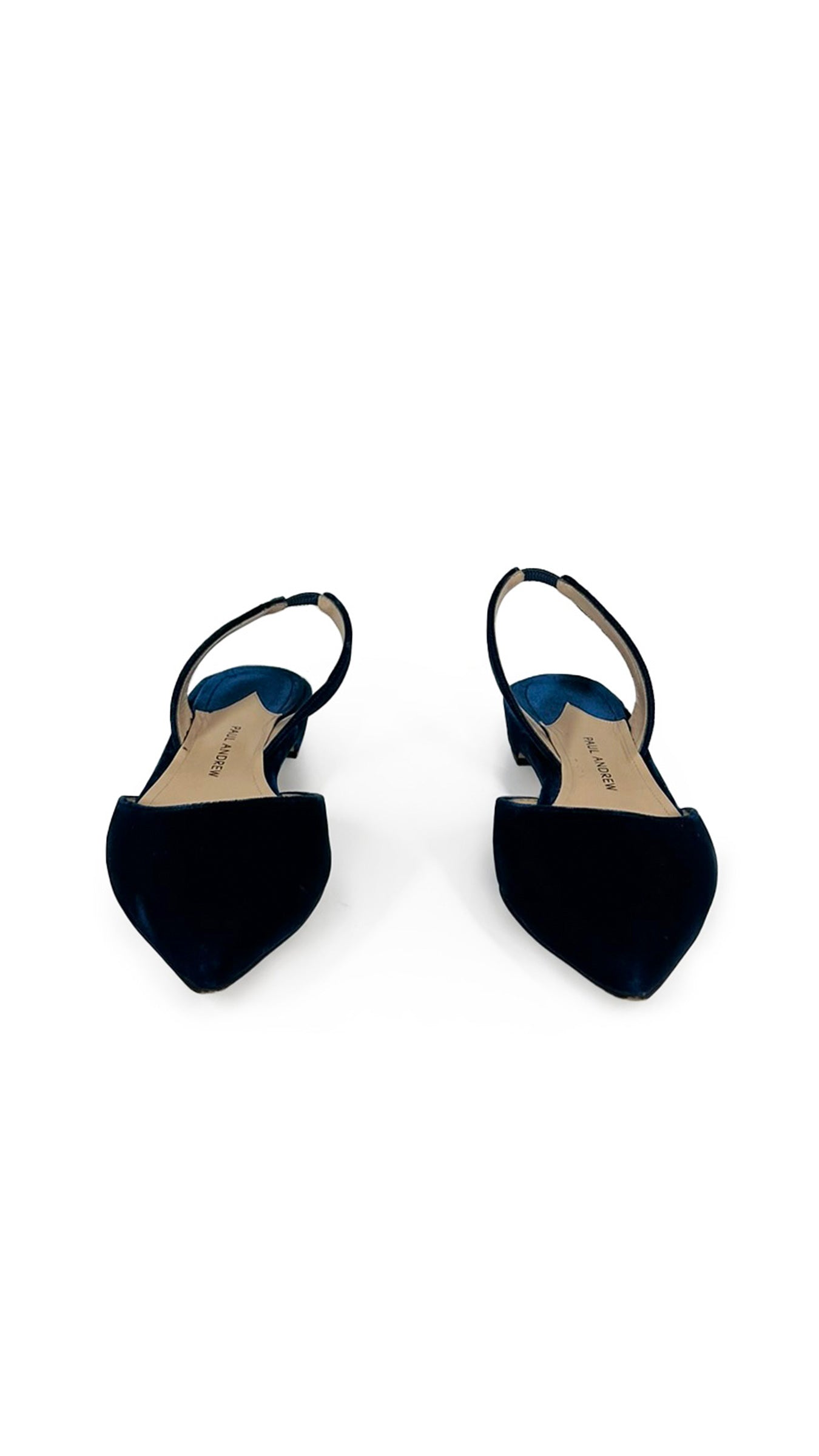 Norma Kamali PAUL ANDREW SUEDE RHEA SLINGBACK FLATS