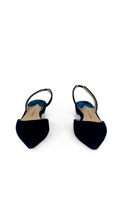 Norma Kamali PAUL ANDREW SUEDE RHEA SLINGBACK FLATS
