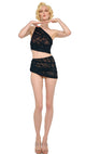 Black Stretch Lace/Nude