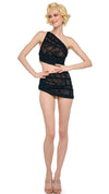 Black Stretch Lace/Nude
