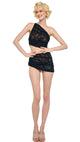 Black Stretch Lace/Nude