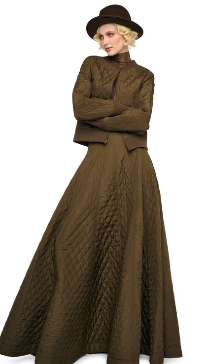 Norma Kamali LONG GRACE SKIRT